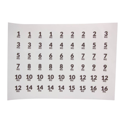 Nummer Sticker Set 108 Stuks