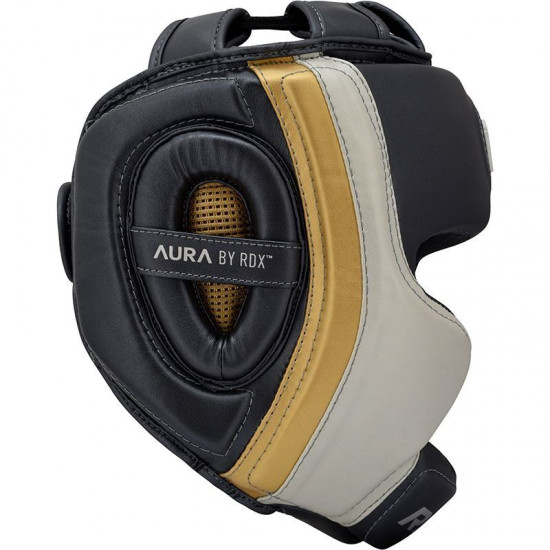 RDX Sports T17 Aura Hoofdbeschermer Zwart-goud RDX Sports T17 Aura Hoofdbeschermer Zwart-goud