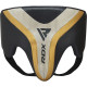 RDX T17 Aura Kruisbeschermer Groin Guard - Zwart-goud RDX T17 Aura Kruisbeschermer Groin Guard - Zwart-goud