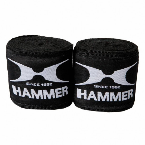 Hammer Boxing Bandages - per Paar4,5 meter - wit Hammer Boxing Bandages - per Paar4,5 meter - wit