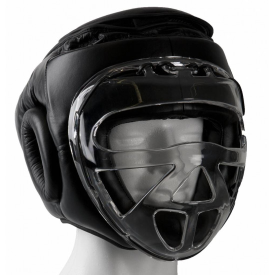 Hammer Boxing HOOFDBESCHERMER PROTECT - met Grid - Zwart - LeerMaat L Hammer Boxing HOOFDBESCHERMER PROTECT - met Grid - Zwart - LeerMaat L