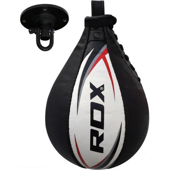 RDX Bokstraining lederen Speedbal | Speed BagZwart - Wit RDX Bokstraining lederen Speedbal | Speed BagZwart - Wit