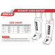 RDX Hosiery Shin Instep FoamRood - Maat: S