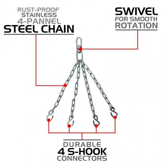 RDX Training Bokszak PB-X1B - inclusief ketting en zakhandschoenen5 ft - 150 cm RDX Training Bokszak PB-X1B - inclusief ketting en zakhandschoenen5 ft - 150 cm