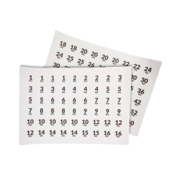 Nummer Sticker Set 108 Stuks