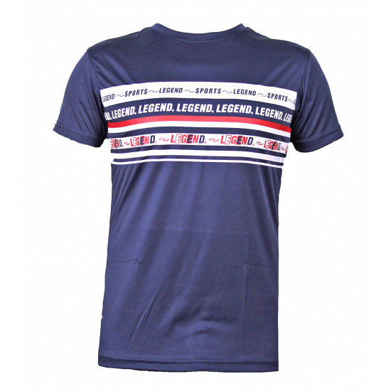 t-shirt navy blauw DriFit Legend inspiration quote - Maat: 3XL