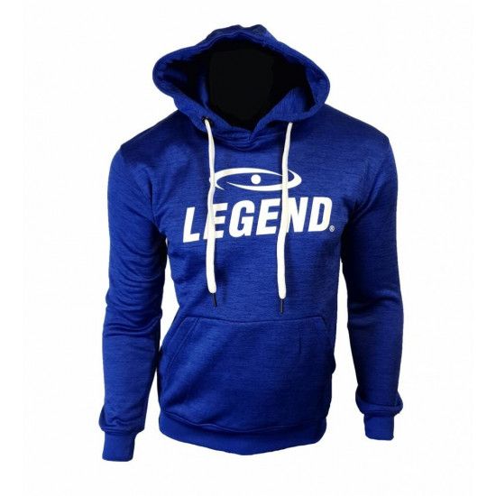 Hoodie dames/heren trendy Legend design Blauw - Maat: XXXS