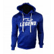 Joggingpak dames/heren met hoodie blauw - Maat: L