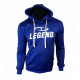 Hoodie dames/heren trendy Legend design Blauw - Maat: XS