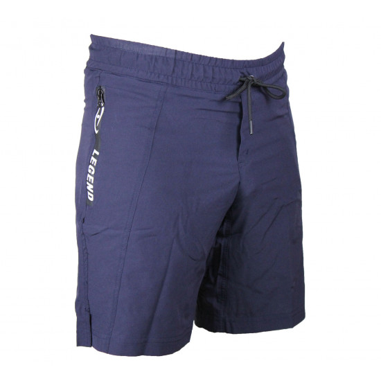 Korte broek/short Legend met rits vakken Navy blauw - Maat: 4XS