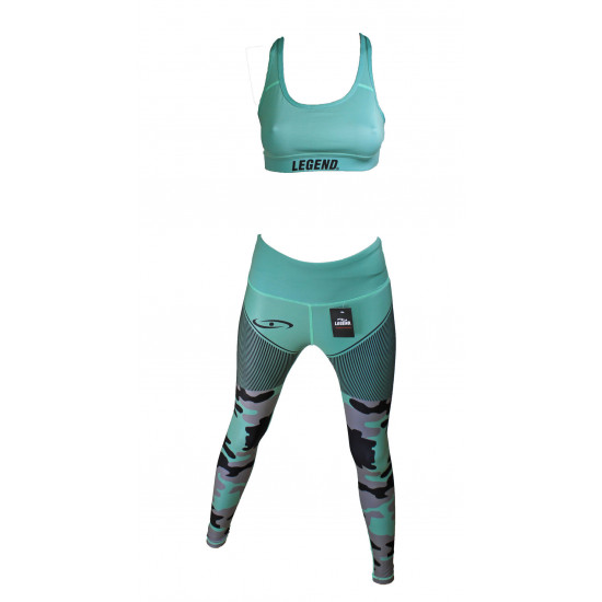 Sportlegging dames Legend Camo Olive - Maat: S Sportlegging dames Legend Camo Olive - Maat: S