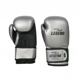 4-8 jaar Bokshandschoenen kind Zilver mat zwart