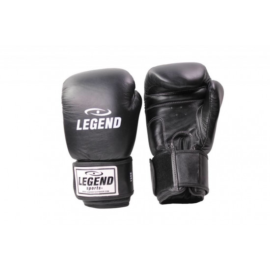 Leren Bokshandschoenen Legend Thai series Zwart - Maat: 14oz