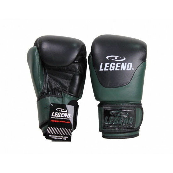 Leren Bokshandschoenen Legend Thai series Army - Maat: 12oz