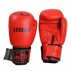 Leren Bokshandschoenen LegendPadding Rood - Maat: 16oz