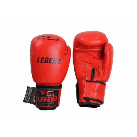 Leren Bokshandschoenen LegendPadding Rood - Maat: 8oz