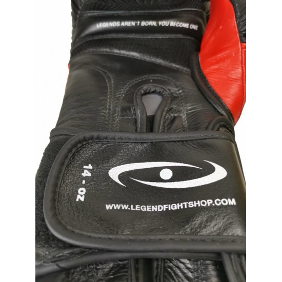 Bokshandschoenen leer Legend Power Special Rood - Maat: 16oz Bokshandschoenen leer Legend Power Special Rood - Maat: 16oz