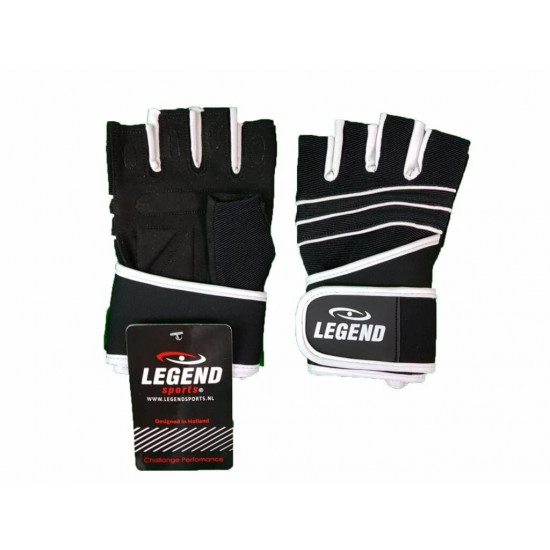 Fitness Handschoenen Legend Grip Zwart - Maat: S