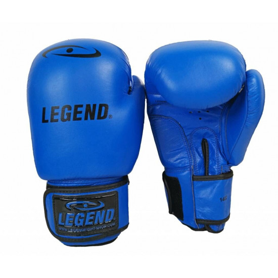 Leren Bokshandschoenen LegendPadding Blauw - Maat: 10oz