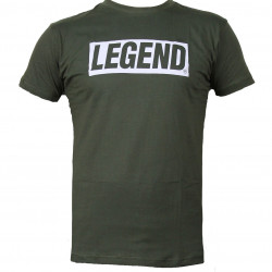 t-shirt army green Legend inspiration quote - Maat: 2XS