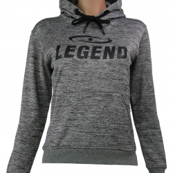 Joggingpak dames/heren met hoodie grijs - Maat: XXXXS