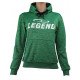 Joggingpak dames/heren met hoodie groen - Maat: L