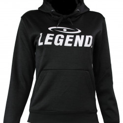 Joggingpak dames/heren met hoodie zwart - Maat: S