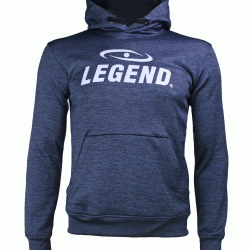 Hoodie dames/heren trendy Legend design Navy Blauw - Maat: XL