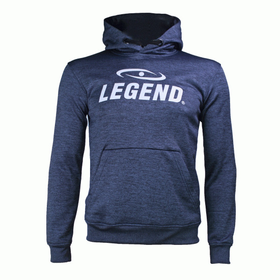 Hoodie dames/heren trendy Legend design Navy Blauw - Maat: XS