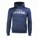 Hoodie dames/heren trendy Legend design Navy Blauw - Maat: S