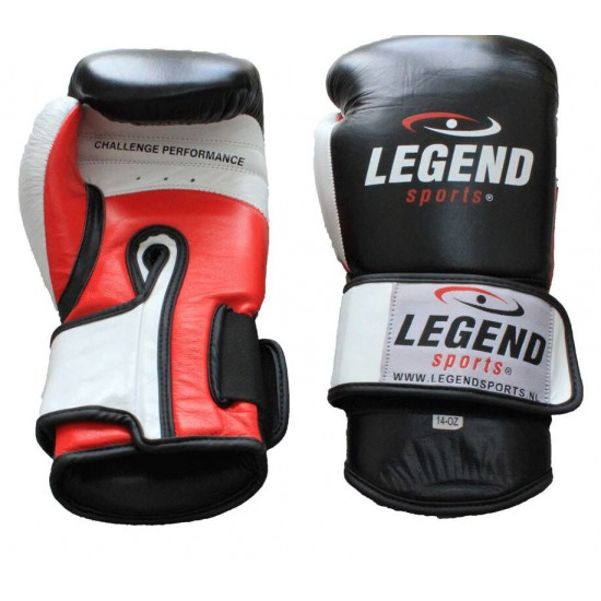 Leren Bokshandschoenen Legend Power - Maat: 16oz Leren Bokshandschoenen Legend Power - Maat: 16oz