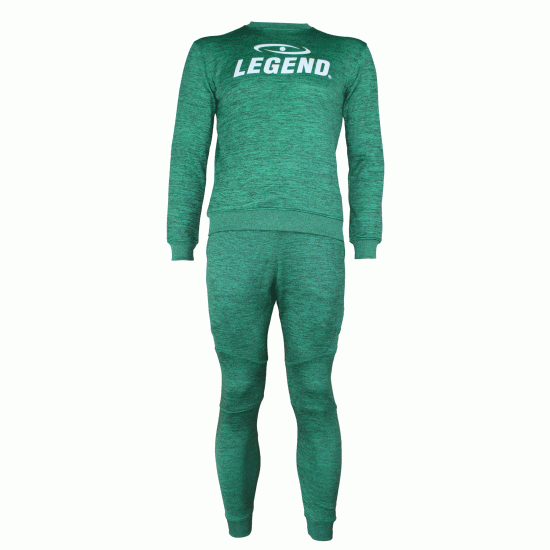 Joggingpak dames/heren met trui/sweater Groen - Maat: XXL