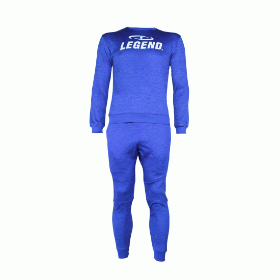 Joggingpak dames/heren met trui/sweater Blauw - Maat: XL