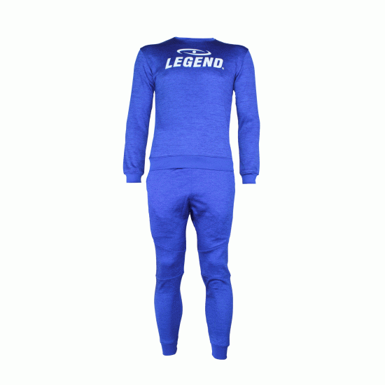 Joggingpak dames/heren met trui/sweater Blauw - Maat: M