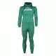 Joggingpak dames/heren met hoodie groen - Maat: XL