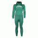 Joggingpak dames/heren met hoodie groen - Maat: XXXS