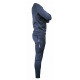 Joggingpak dames/heren met trui/sweater Navy Blauw - Maat: L