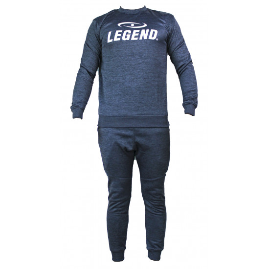 Joggingpak dames/heren met trui/sweater Navy Blauw - Maat: XXXS