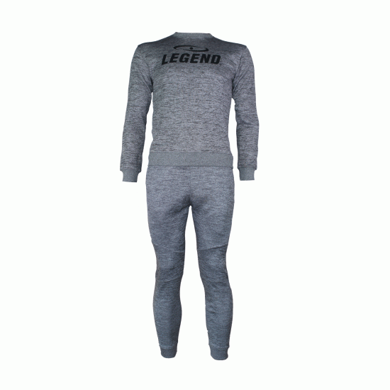 Joggingpak dames/heren met trui/sweater Grijs - Maat: XXS