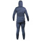 Joggingpak dames/heren met hoodie navy blauw - Maat: XXS