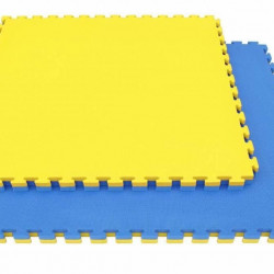 Legend Puzzelmat sport 2CM Blauw/Geel - Default