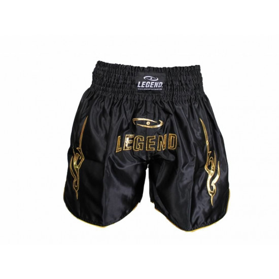 Kickboks broekje gold/white Legend Trendy - Maat: M Kickboks broekje gold/white Legend Trendy - Maat: M