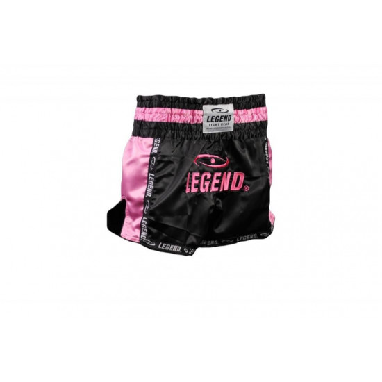 Kickboks broekje dames roze/zwart Legend Trendy  - Maat: XXS