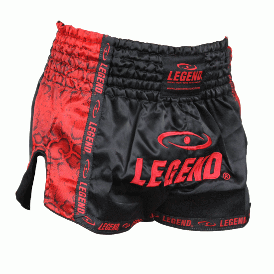 Kickboks broekje red snake Legend Trendy  - Maat: XS