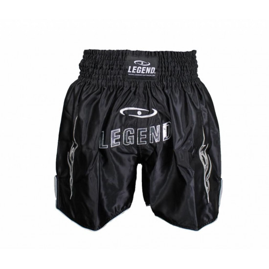 Kickboks broekje legend lang model zilver - Maat: XL Kickboks broekje legend lang model zilver - Maat: XL