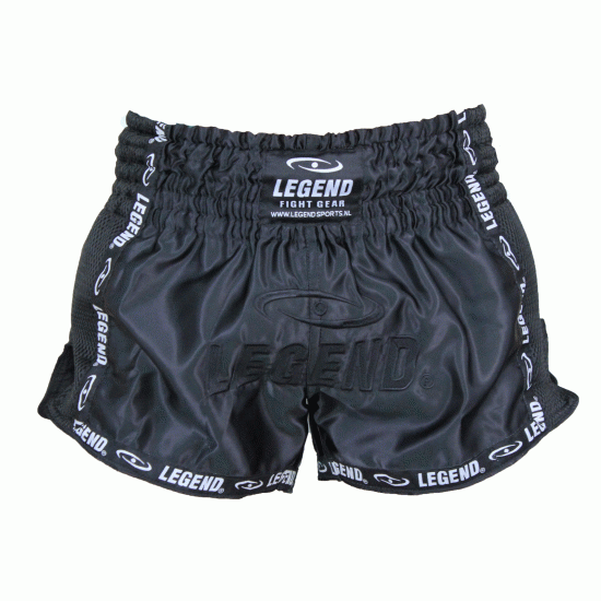 Kickboks broekje Zwart Mesh Legend Trendy - Maat: XXL Kickboks broekje Zwart Mesh Legend Trendy - Maat: XXL