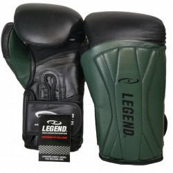 Bokshandschoenen leer Legend Power Special Mat Groen - Maat: 8oz