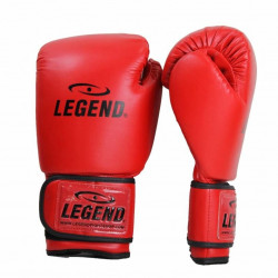 Bokshandschoenen leer Legend Power Special Rood - Maat: 10oz