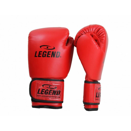 Bokshandschoenen leer Legend Power Special Rood - Maat: 16oz