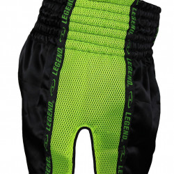 Kickboks broekje neon groen mesh Legend Trendy  - Maat: L